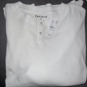 PacSun Off White 2 Button Men's Shirt